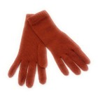 Pure Cashmere Gloves - Women's Short Cuff - Burnt Orange - Made in Scotland